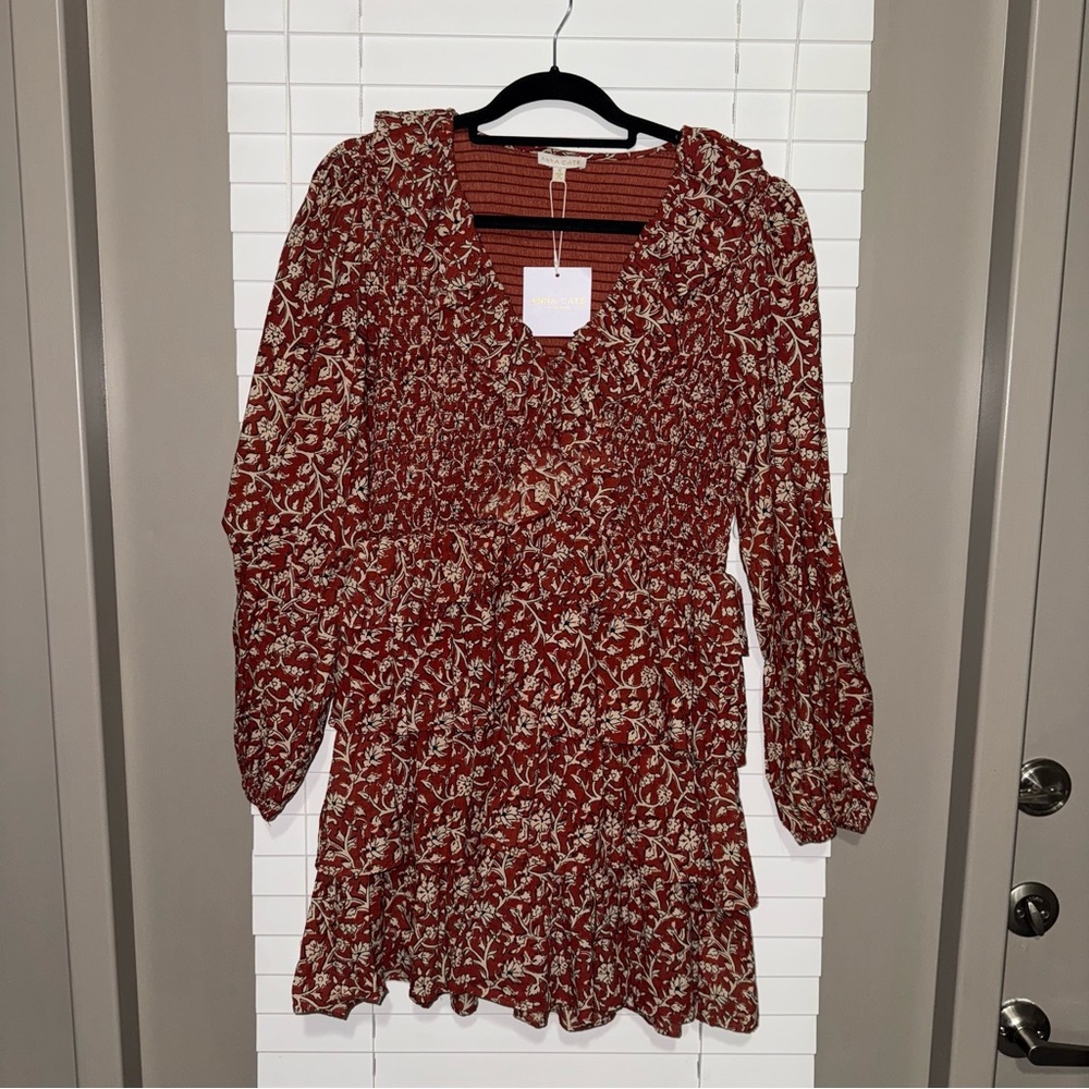Anna Cate Floral Ruffle Mini Mia Dress - Picture 3 of 8